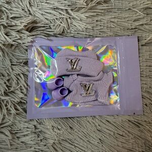 LABUBU V4 Pin for Love Outfits- Mini Purple LV 3pc Set